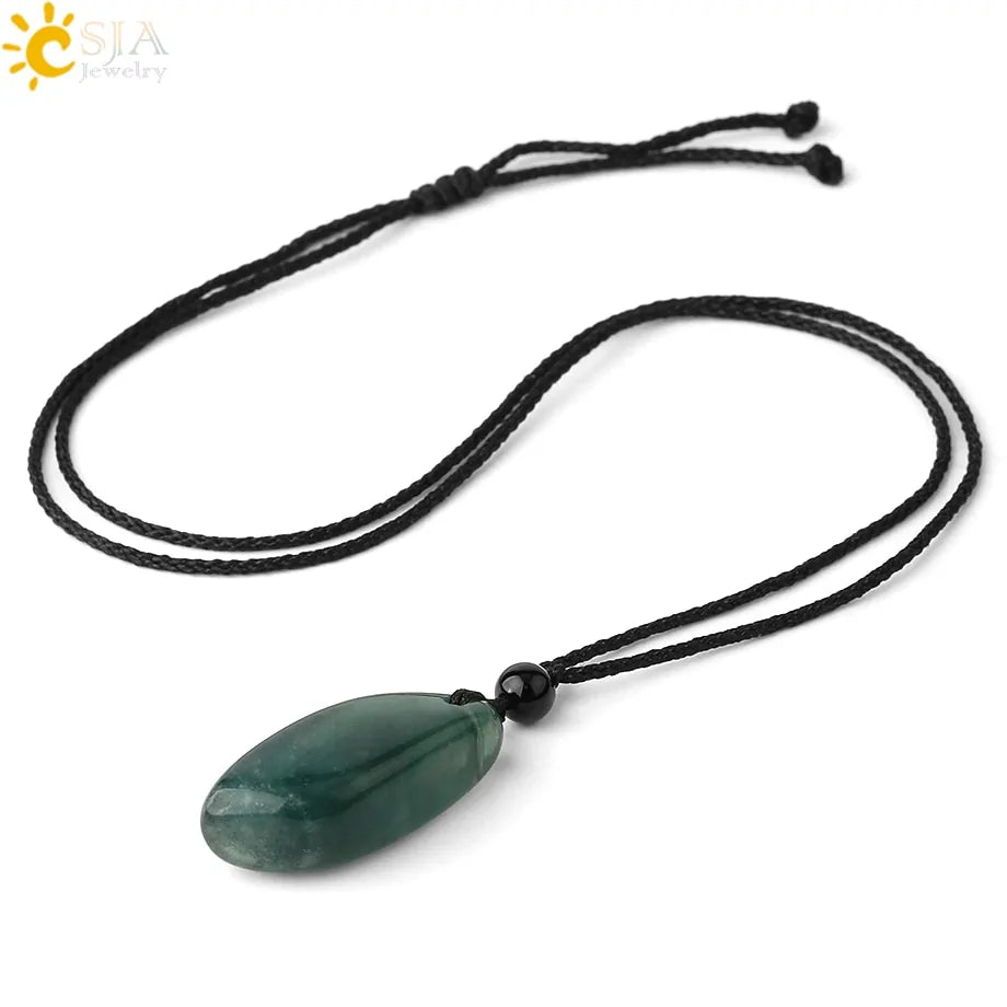 Irregular Natural Healing Stone Necklace Pendants